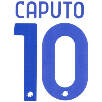 2021-22 SAMPDORIA NAMESET KIT NOME E NUMERO AWAY CAPUTO 10