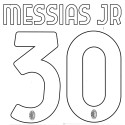 2021-22 JUVENTUS FC NAMESET KIT NOME E NUMERO HOME JR. MESSIAS 30
