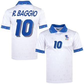 1994 ITALIA MAGLIA BIANCA WORLD CUP DIADORA R.BAGGIO 10