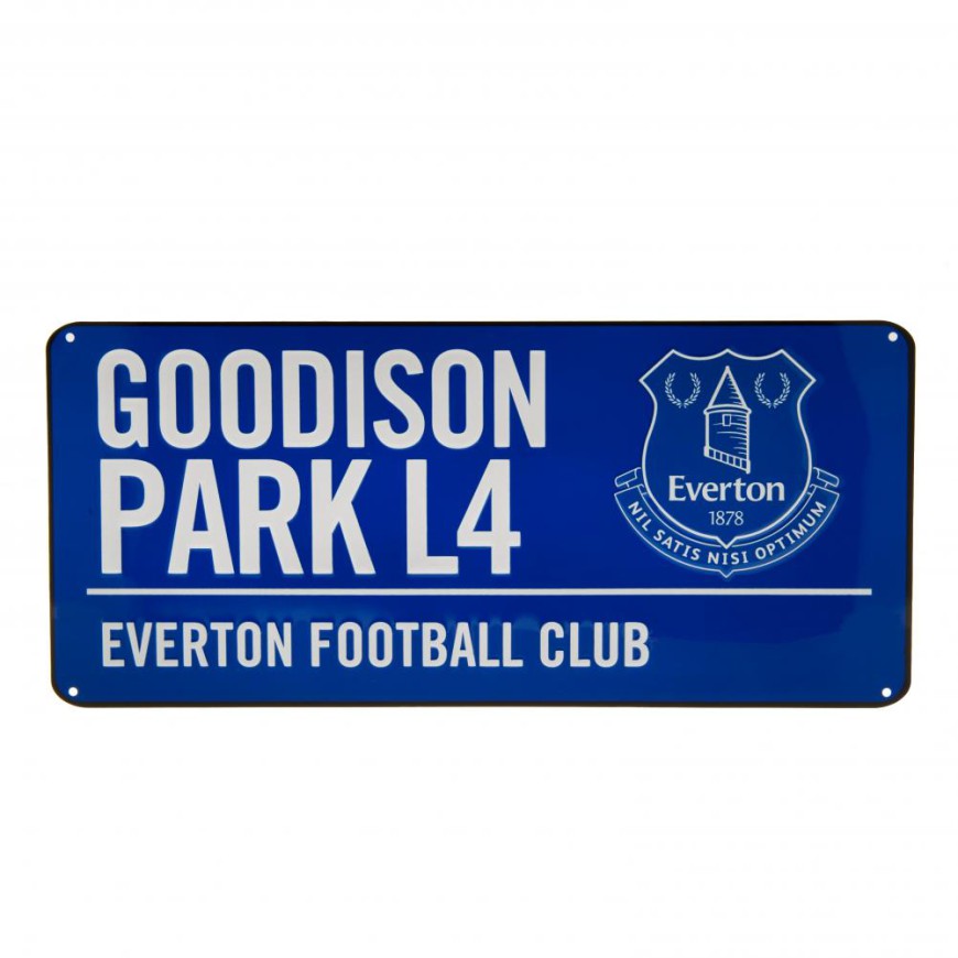 EVERTON FC METAL SIGN STREET