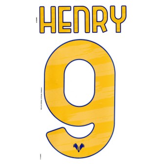 2022-23 HELLAS VERONA NAMESET KIT NOME E NUMERO HOME HENRY 9