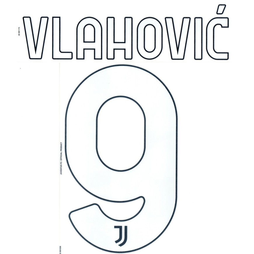 2022-23 JUVENTUS FC NAMESET AWAY VLAHOVIC 9