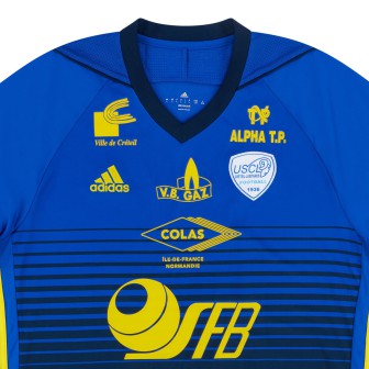 ADIDAS - 2017-18 CRETEIL LUSITANOS HOME SHIRT (L)