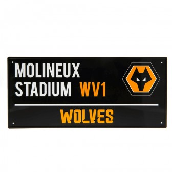 WOLVES FC "MOLINEUX STADIUM" TARGA IN METALLO