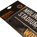 WOLVES FC "MOLINEUX STADIUM" TARGA IN METALLO