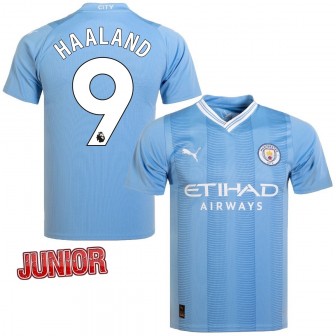 2023-24 MANCHESTER CITY MAGLIA HOME BAMBINO HAALAND 9