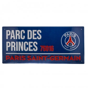 PARIS SAINT GERMAIN FC METAL STREET SIGN