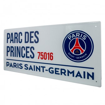 PARIS SAINT GERMAIN FC METAL STREET SIGN