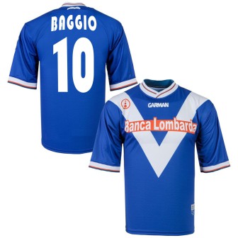 2001-02 BRESCIA MAGLIA HOME SHIRT GARMAN BAGGIO 10
