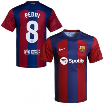 2023-24 FC BARCELONA HOME SHIRT PEDRI 8 - MEDIUM