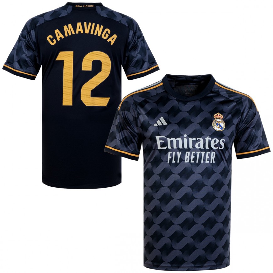 ADIDAS - 2023-24 REAL MADRID AWAY SHIRT CAMAVINGA 12 - LARGE