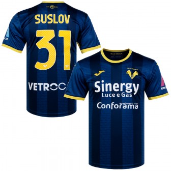 2023-2024 HELLAS VERONA FC HOME SHIRT JOMA SUSLOV 31