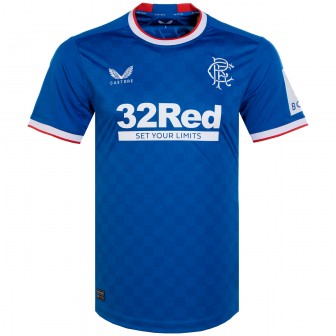 CASTORE - 2022-23 RANGERS FC HOME SHIRT - LARGE