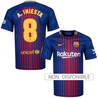 2017-18 FC BARCELONA MAGLIA HOME SHIRT A.INIESTA 8 - L (new with tags)