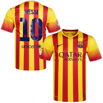 2013-14 FC BARCELONA AWAY SHIRT MESSI 10 - M - (new with tags)