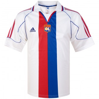 ADIDAS - 1999-00 OLYMPIQUE LYONNAIS HOME SHIRT  - L (10/10)