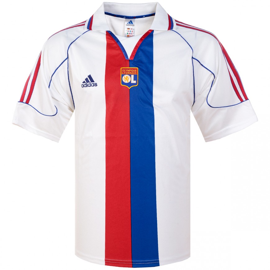 ADIDAS - 1999-00 OLYMPIQUE LYONNAIS HOME SHIRT  - L (10/10)