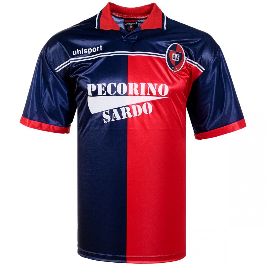 UHLSPORT - 2000 -01 CAGLIARI HOME SHIRT - L (10/10)
