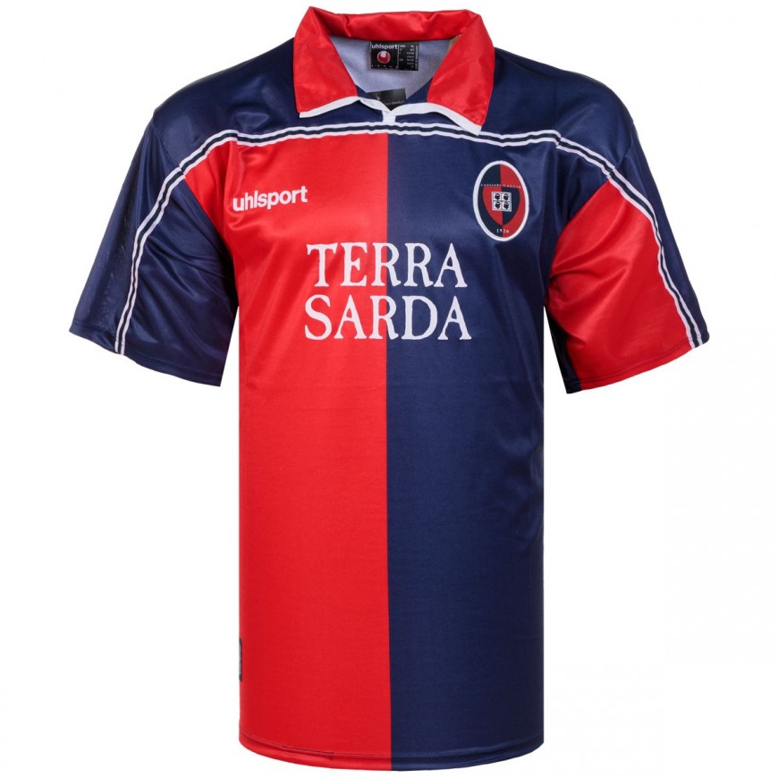 UHLSPORT - 1999-2000 CAGLIARI HOME SHIRT - XL (10/10)