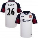 1999-00 WEST HAM AWAY SHIRT COLE 26 (L) 8/10