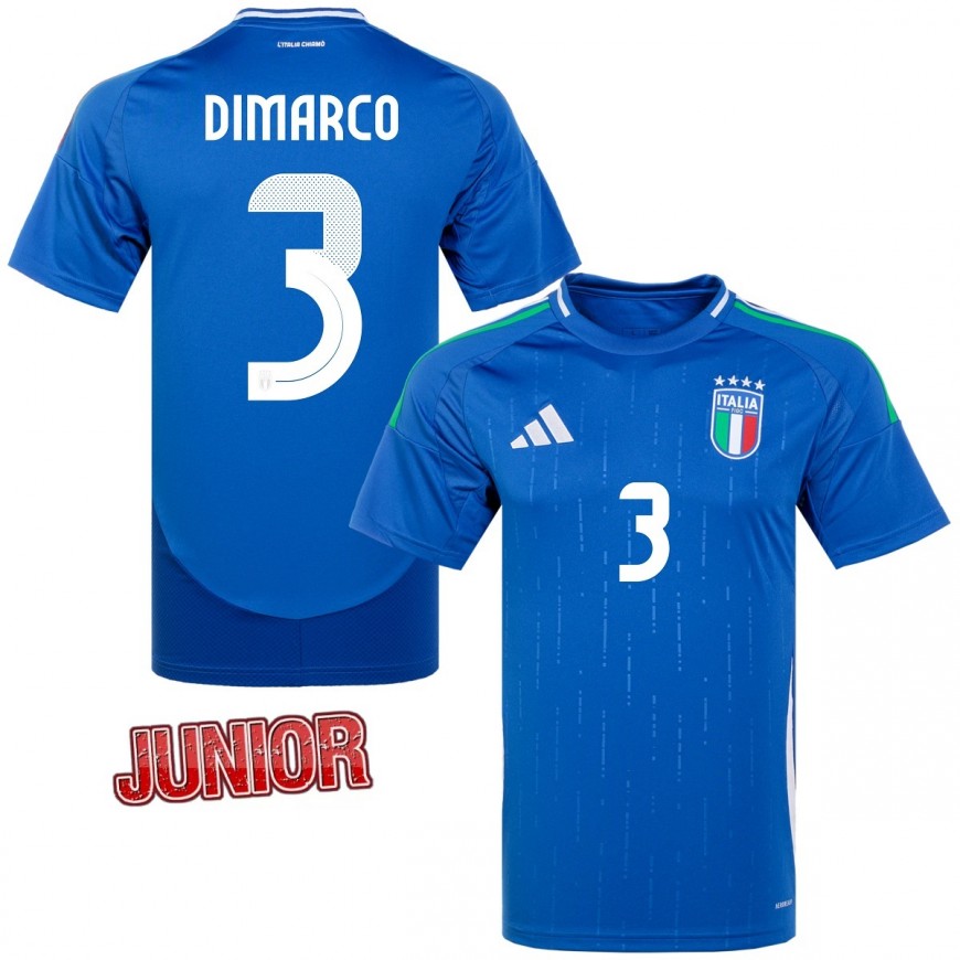 ADIDAS - 2024-25 ITALY FIGC HOME SHIRT KIDS CHIESA 14