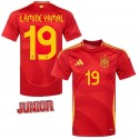 ADIDAS - 2024-25 SPAIN HOME SHIRT LAMINE YAMAL 19 KIDS