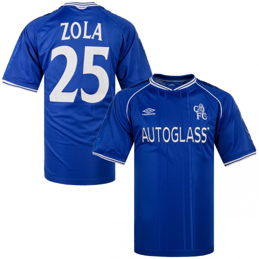 1999-01 CHELSEA HOME SHIRT ZOLA 10 (L) 10/10