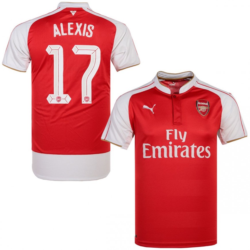 2015-16 ARSENAL HOME SHIRT ALEXIS 17 (L) 9/10