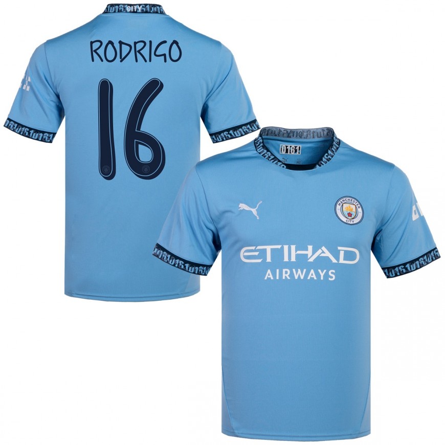 puma - 2024-25 manchester city home shirt rodrigo 16