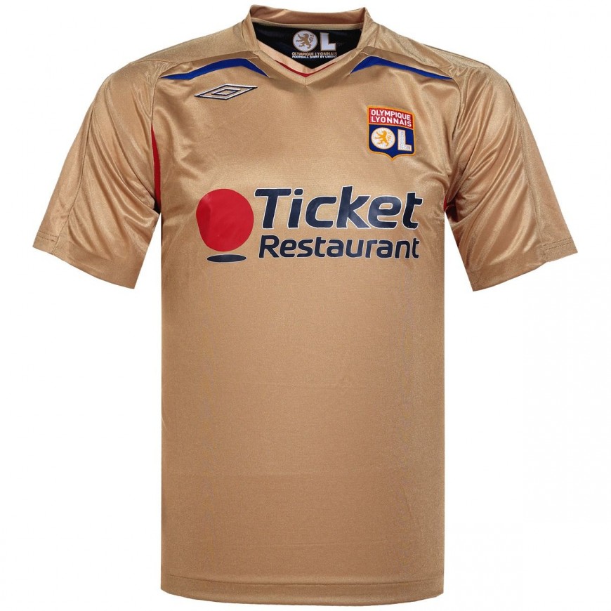 umbro - 2007-08 olympique lyonnais away shirt (L)  new with tags