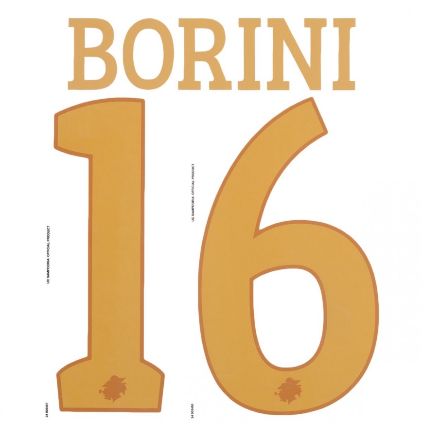 2024-25 SAMPDORIA OFFICIAL AWAY NAMESET BORINI 16