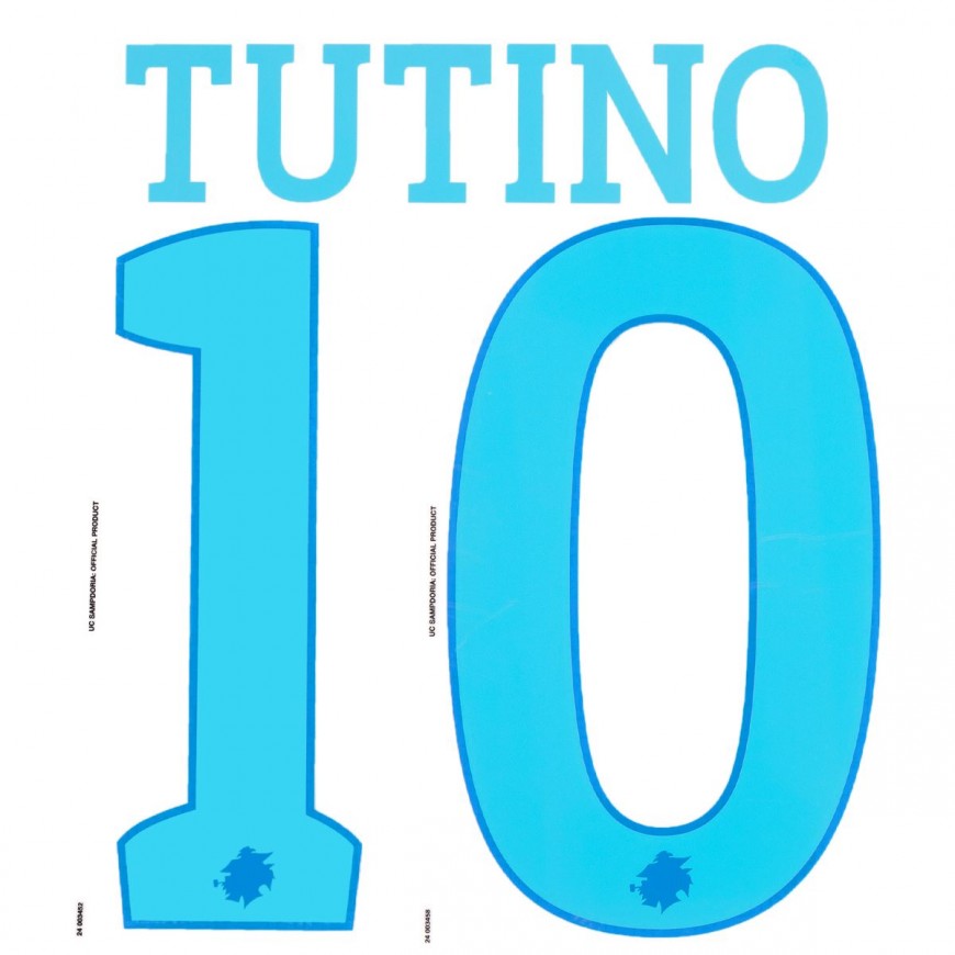 2024-25 SAMPDORIA OFFICIAL THIRD NAMESET TUTINO 10