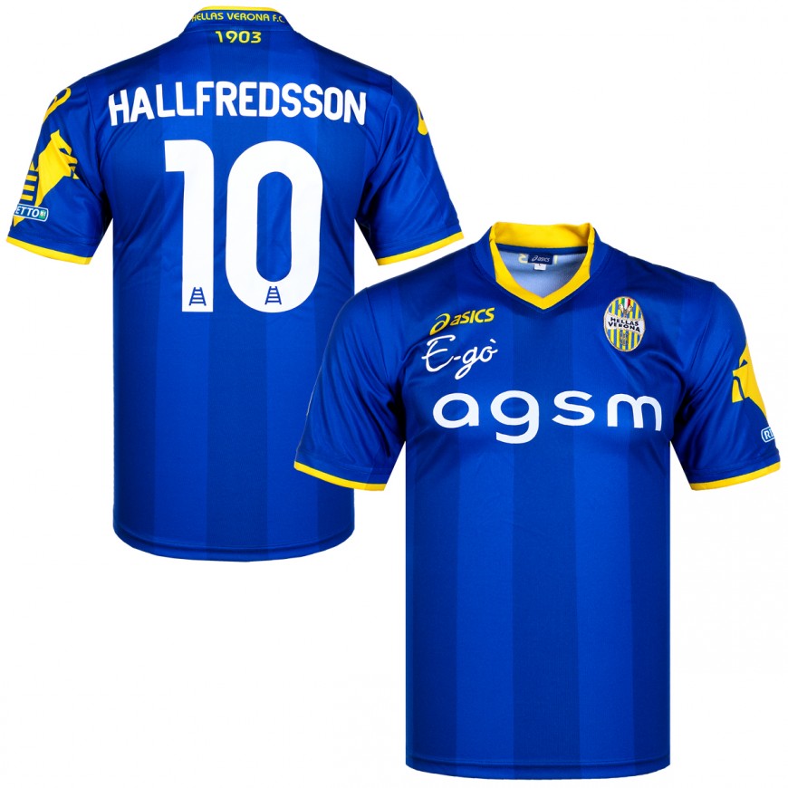 2012-13 HELLAS VERONA MATCH WORN ISSUED SHIRT HALLFREDSSON 10