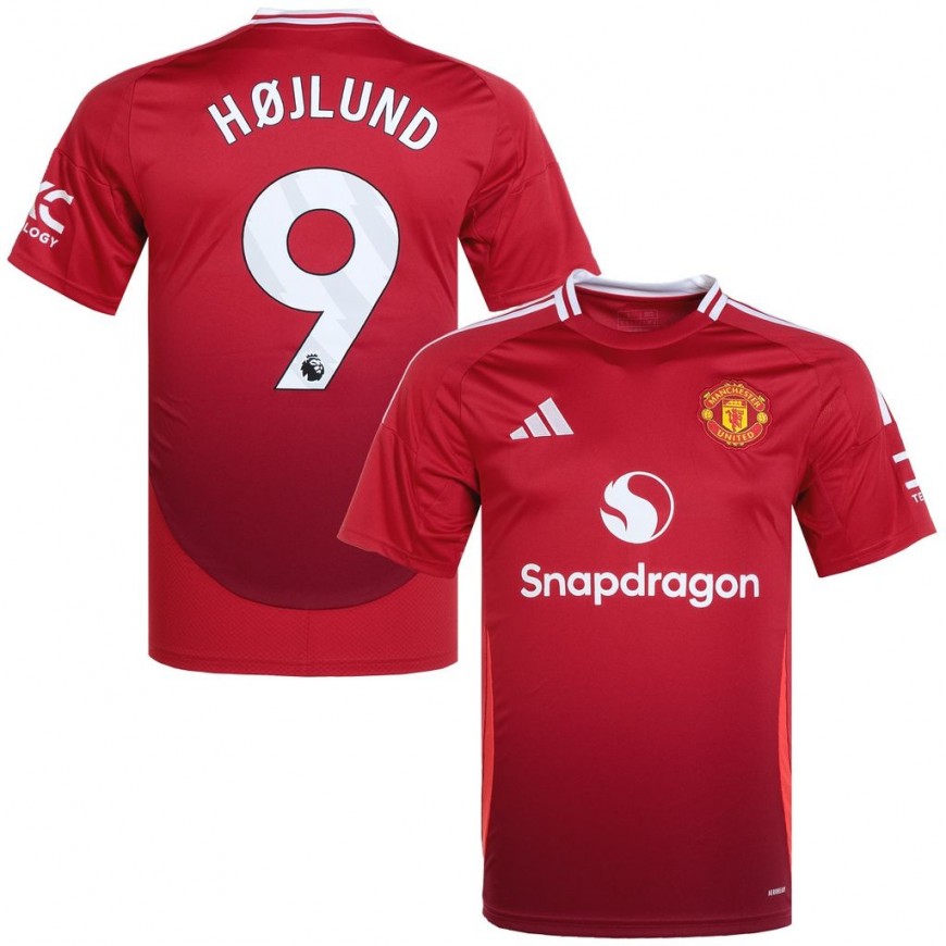 adidas - 2024-25 manchester united home shirt hojlund 9