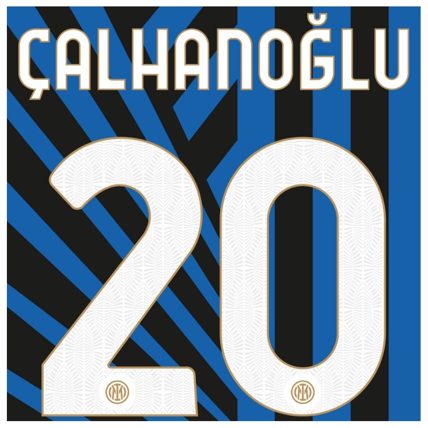 2024-25 INTER OFFICIAL HOME NAMESET CALHANOGLU 20