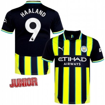 puma - 2024-25 manchester city away shirt haaland 9 kids