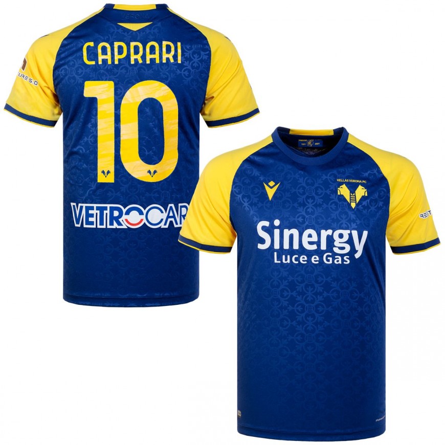macron - 2021-22 hellas verona home shirt Caprari 10 (L)