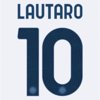 2024-25 INTER OFFICIAL AWAY NAMESET LAUTARO 10