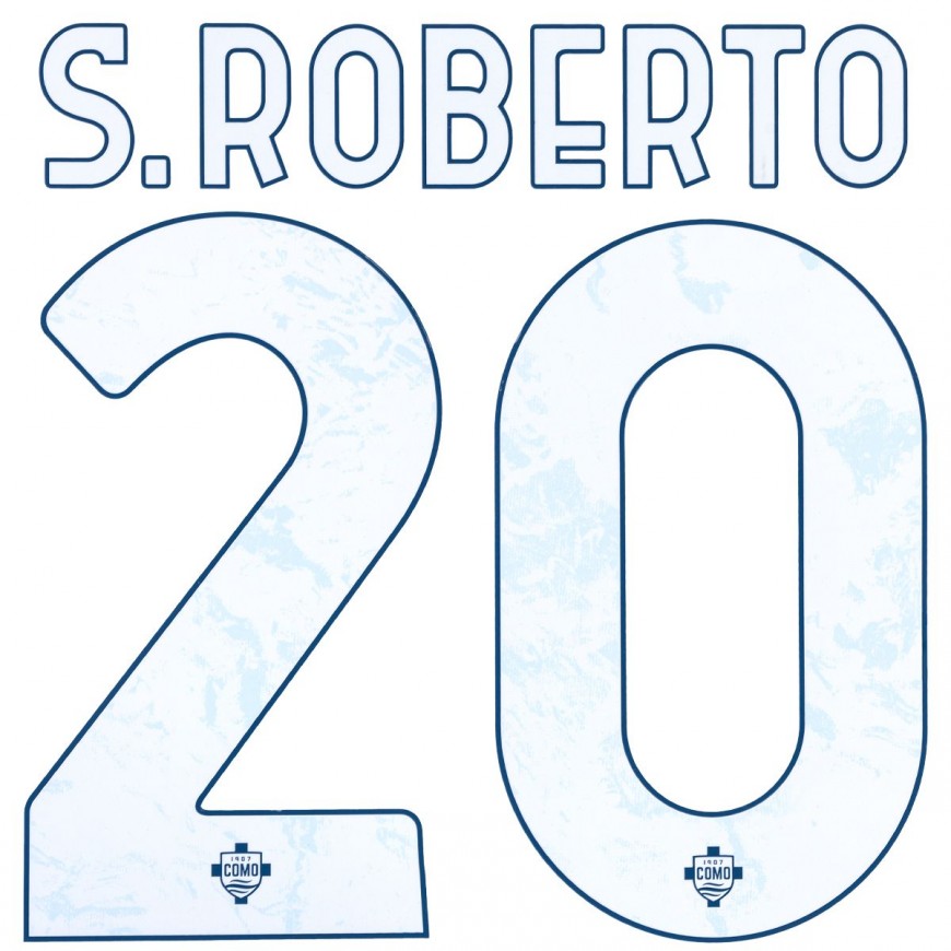 2024-25 COMO OFFICIAL HOME NAMESET SERGI ROBERTO 20