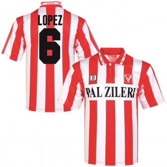 biemme - 1995-96 vicenza home reissue shirt lopez 7