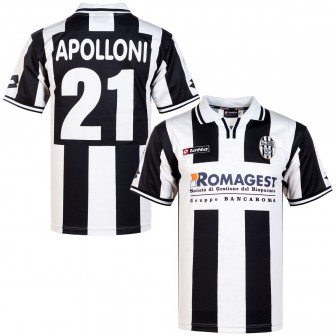 lotto - 2000-01 siena home match worn shirt apolloni 21 (XL)