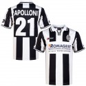 lotto - 2000-01 siena home match worn shirt apolloni 21 (XL)