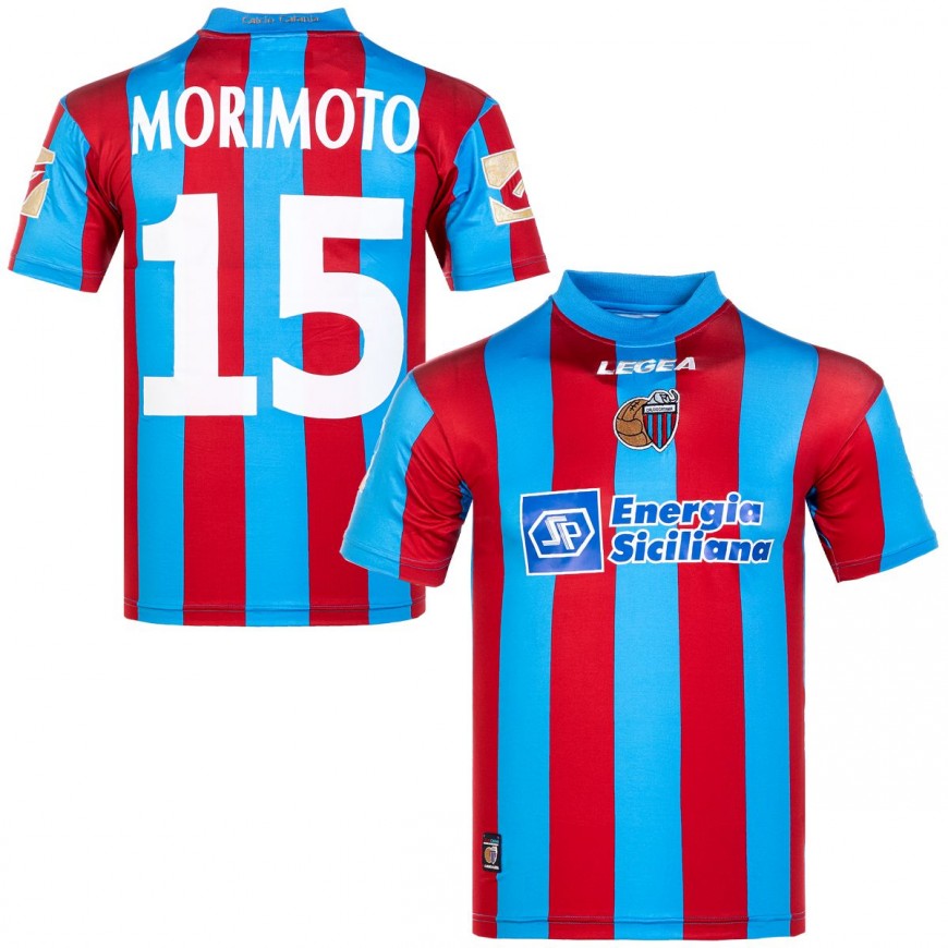 legea - 2008-09catania home shirt morimoto 15 (M) new with tags