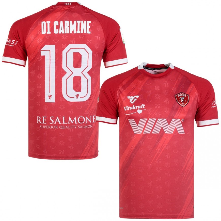 2022-23 PERUGIA MAGLIA HOME SHIRT DI CARMINE 18 - TAGLIA L