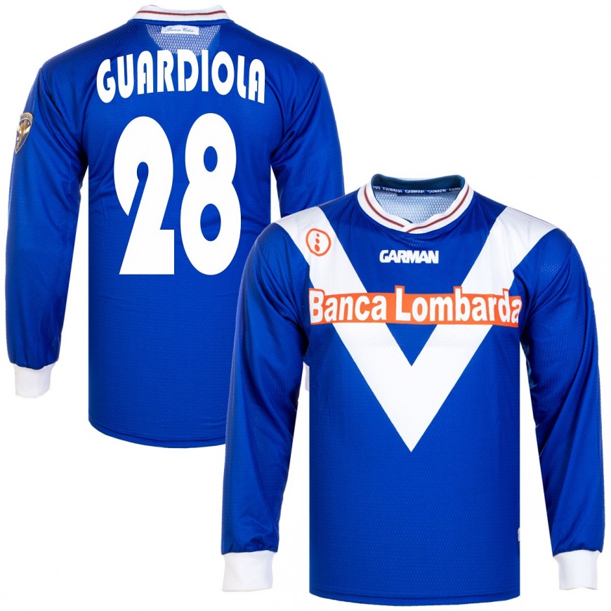 GARMAN - 2001-02 BRESCIA HOME L/S REISSUE SHIRT BAGGIO 10