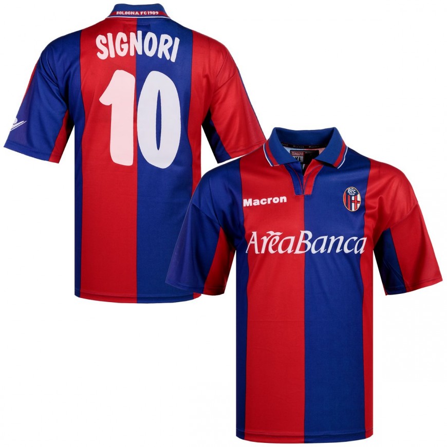 macron - 2001-02 Bologna home shirt signori 10 (XL) 10/10