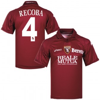asics - 2007-08 torino home shirt recoba 4 (XL) 9/10