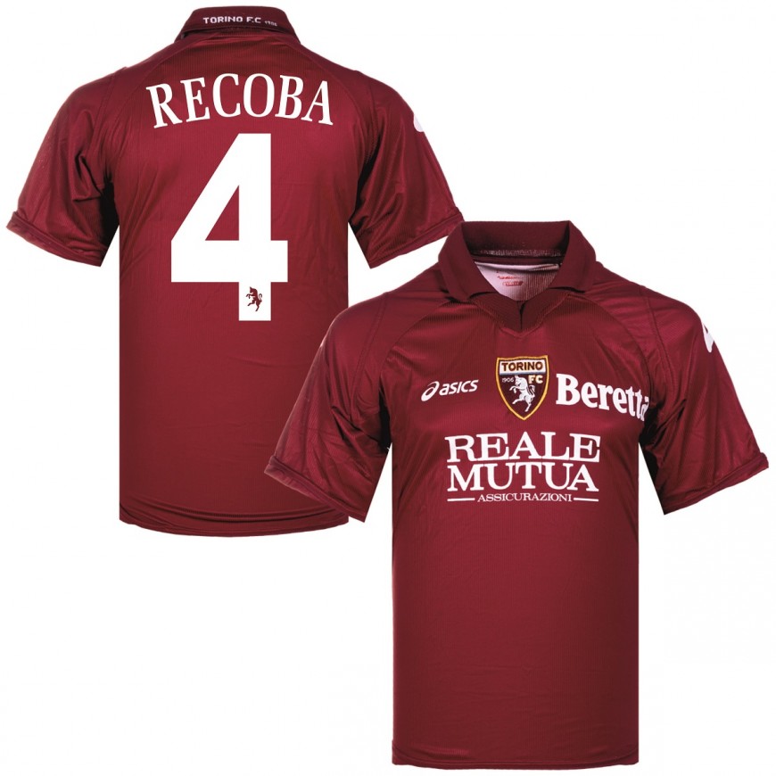 asics - 2007-08 torino home shirt recoba 4 (L) new with tags