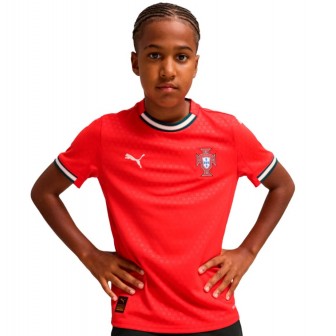 puma - 2025-26 portugal home shirt kids