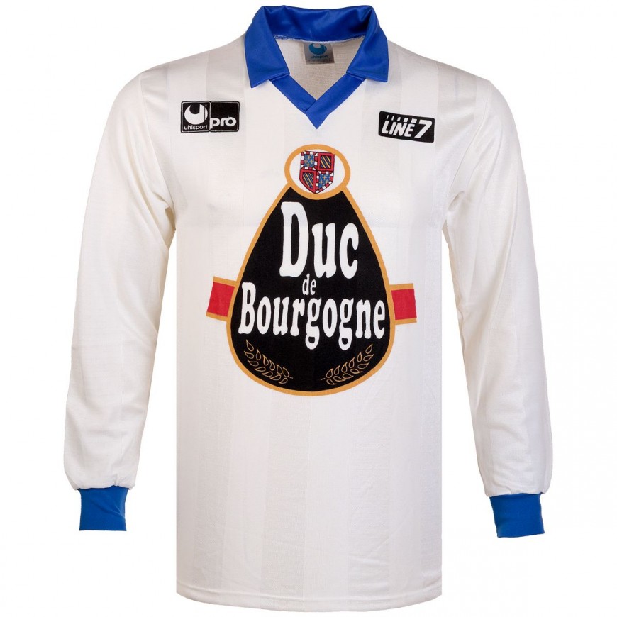 uhlsport - 1990-91 auxerre home l/s shirt (L)